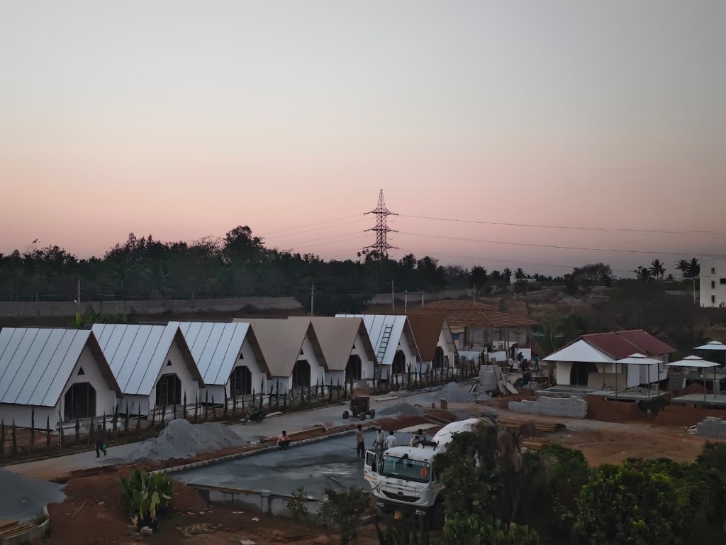 Resort cottages structural construction site work