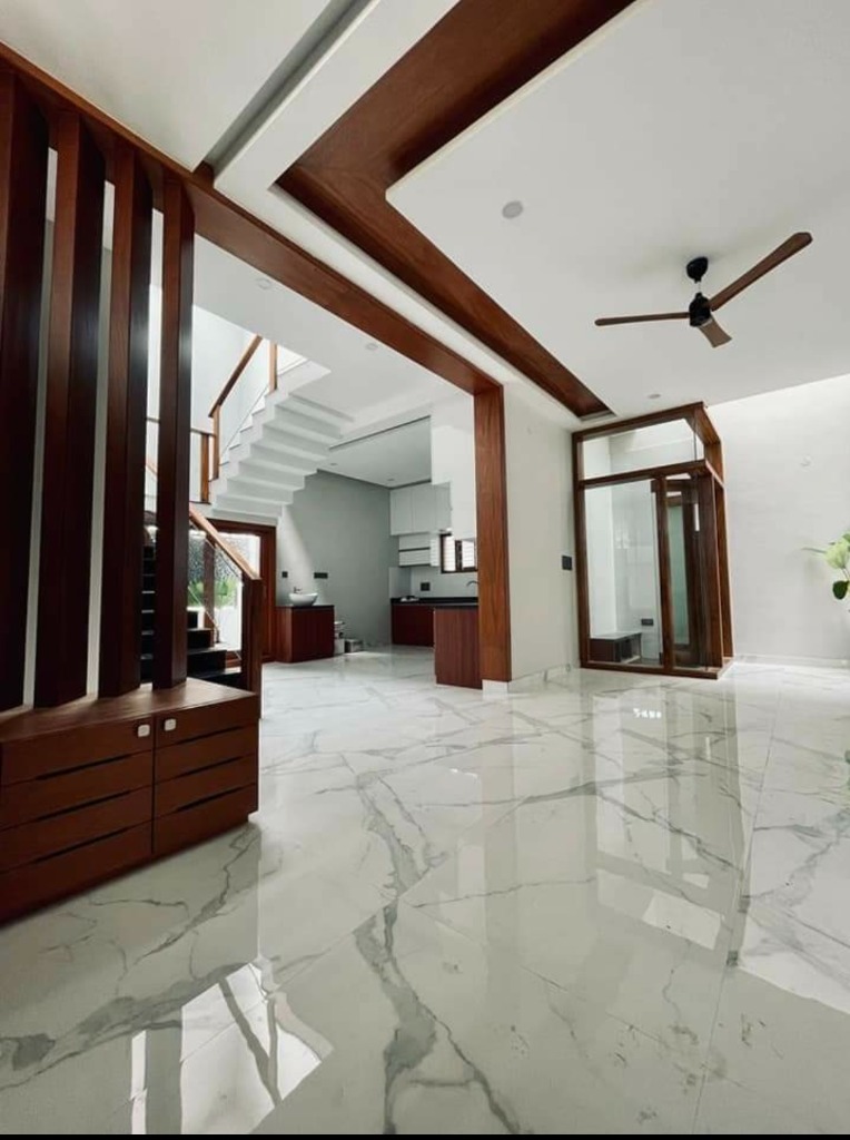 Open plan foyer entry hall